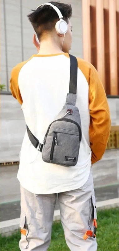 bolso gris