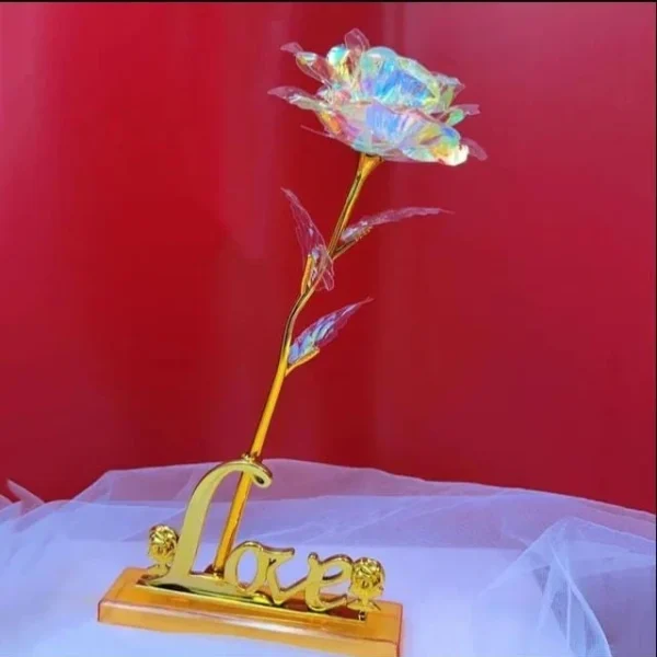 ROSA ETERNA CON BASE LOVE