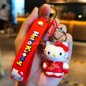 LLAVERO DE HELLO KITTY EN VESTIDO ORIENTAL