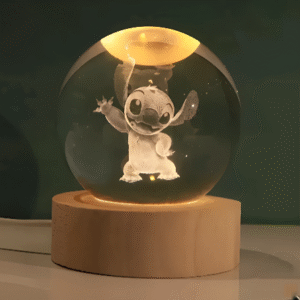 MINI LAMPARA DE CRISTAL 3D - STITCH