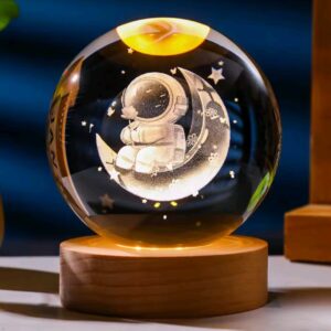 MINI LAMPARA DE CRISTAL 3D - ASTRONAUTA