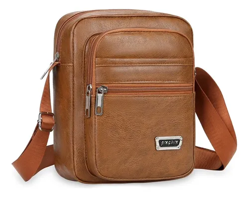 BOLSO CUADRADO DE CABALLERO - SEMI CUERO - Imagen 4